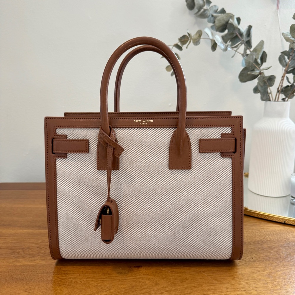 2024 Saint Laurent Sac De Jour in canvas and leather